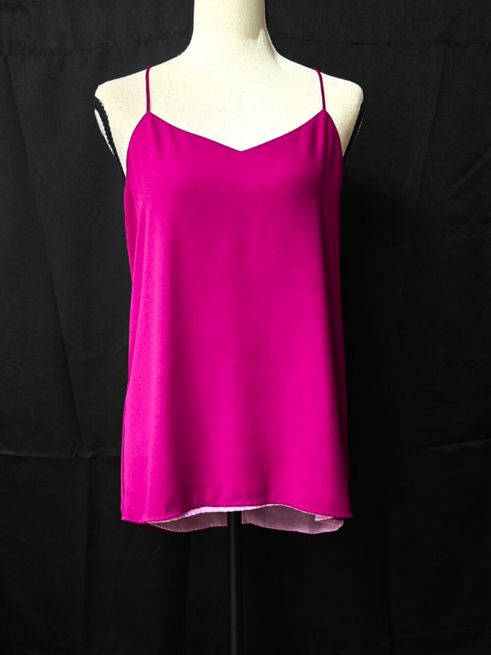 Express Reversible Tank Top Downtown Cami Lavender Burgundy Summer L
